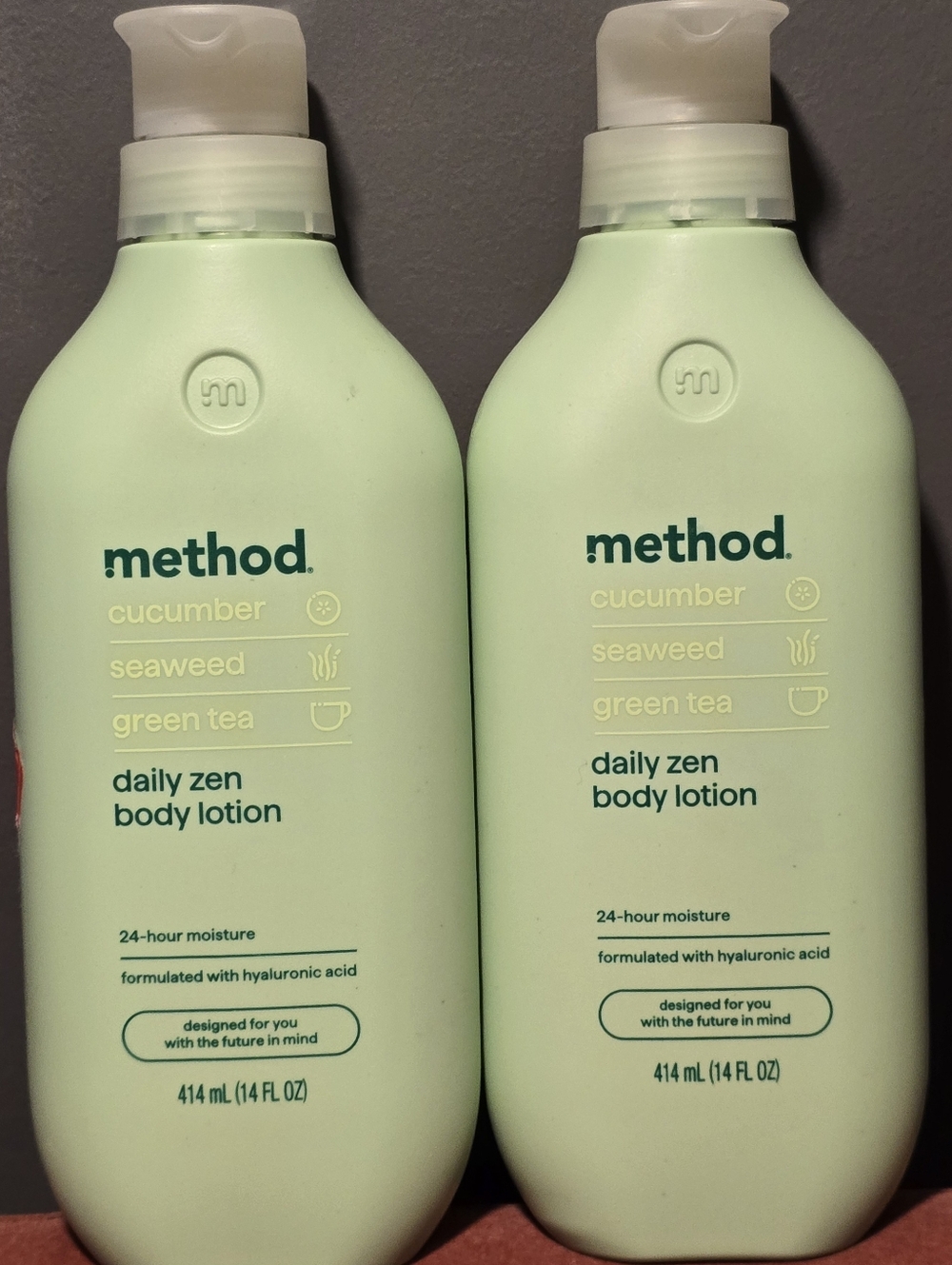 2X Method Body Lotion, Daily Zen, Cucumber, Seaweed + Green Tea Notes 14oz